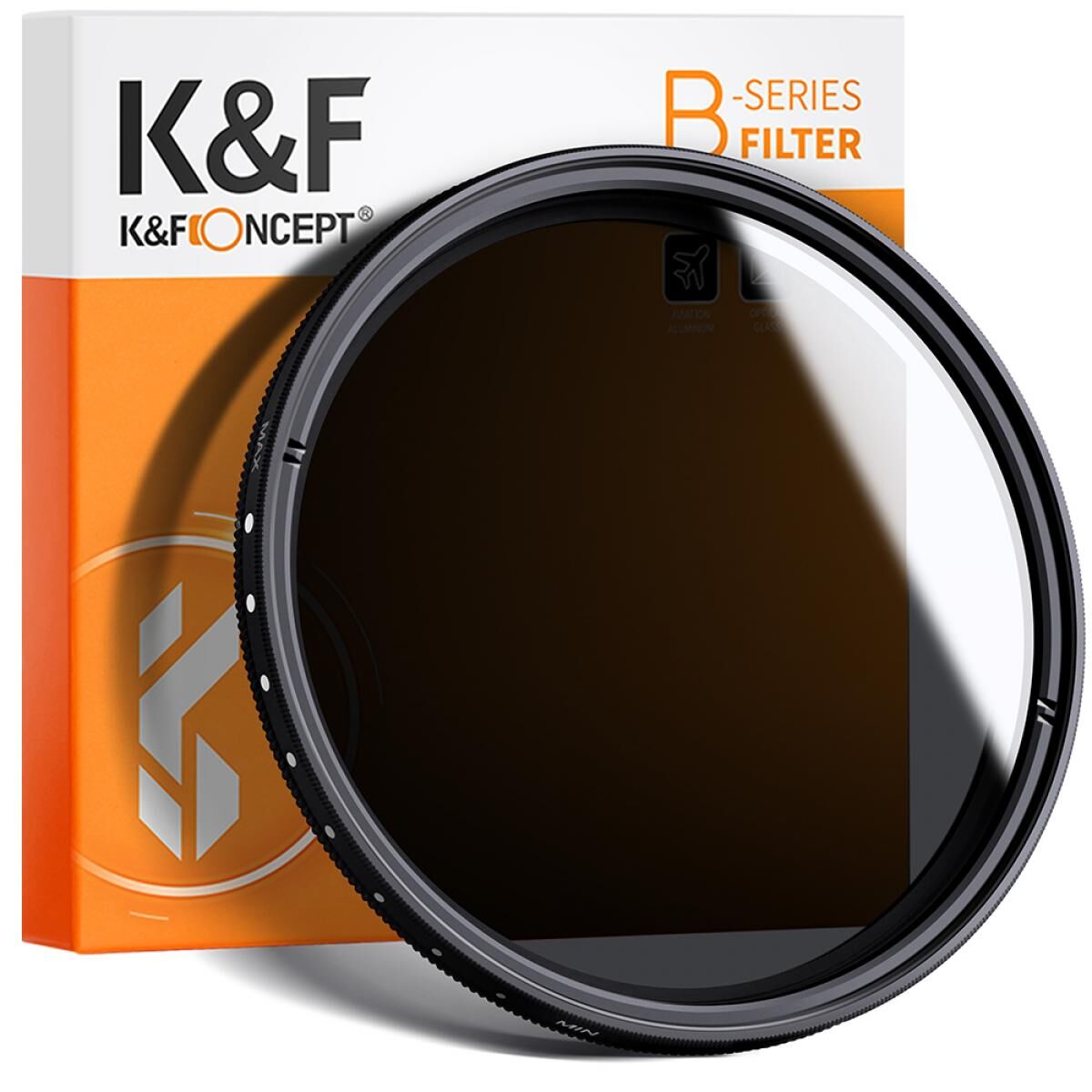 K&F Consept 82mm Varıable ND2-ND400 Slim Filtre (1-9 Arası ) Uyumlu