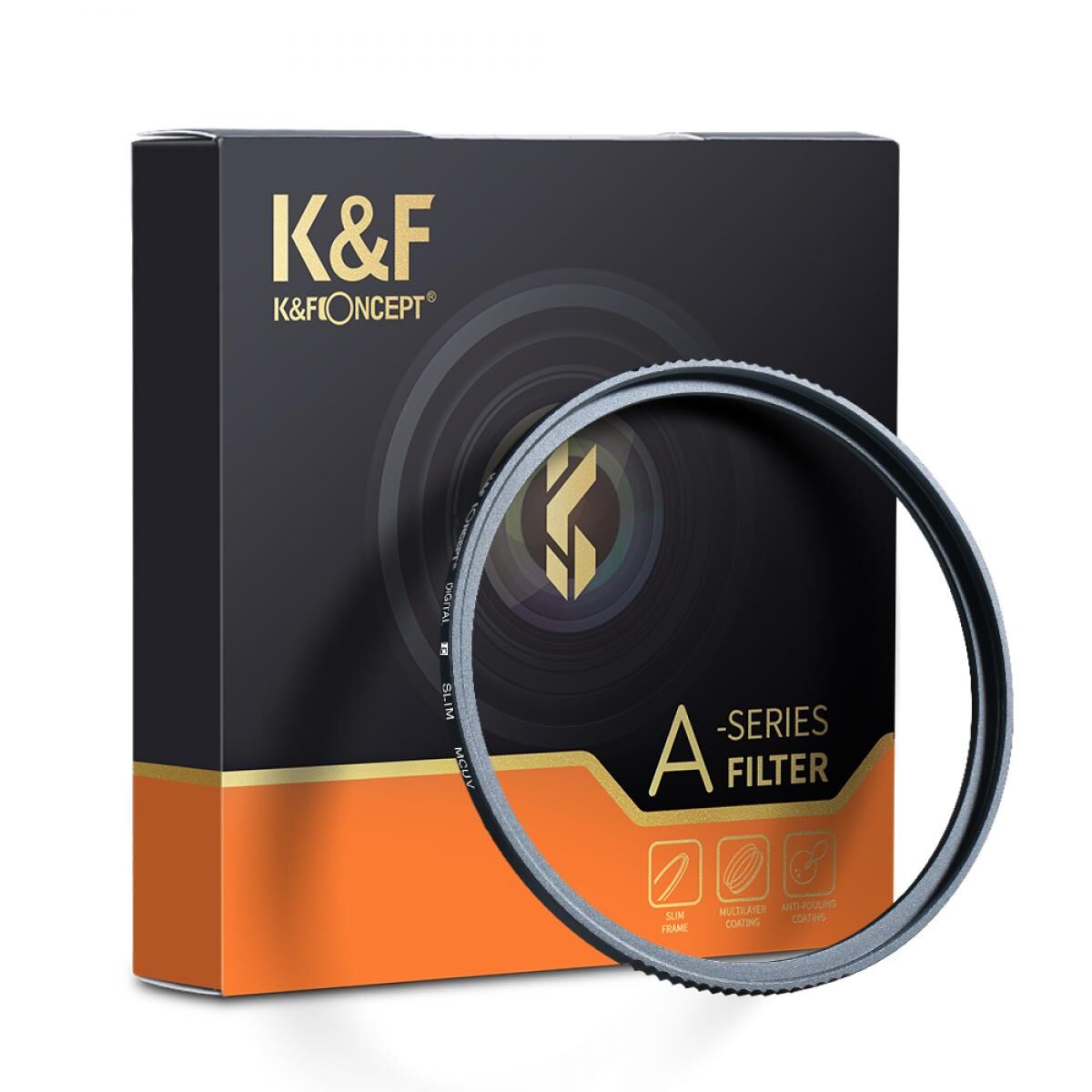 K&F CONCEPT 82mm MC-UV Slim Filtre - Mükemmel Japon Optiğinden
