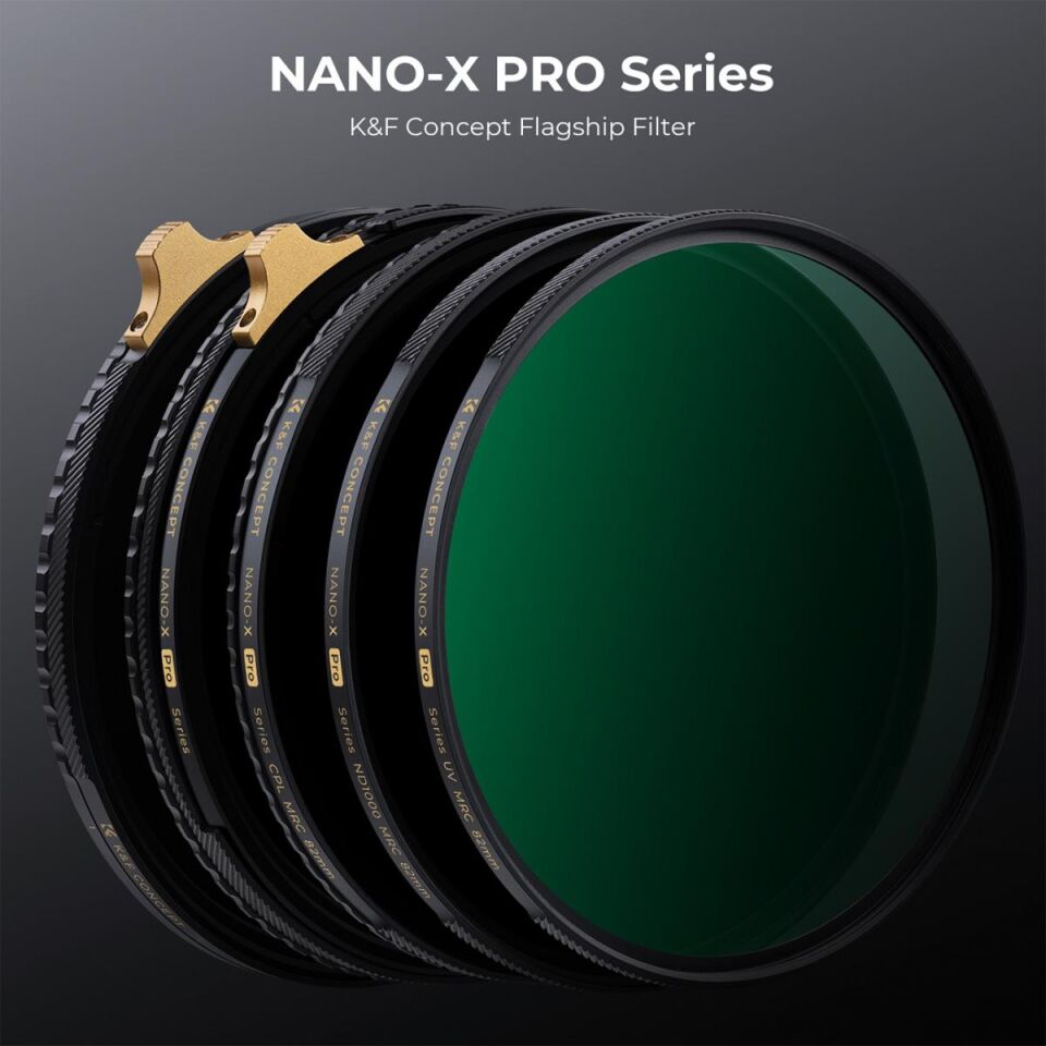 K&F CONCEPT 82mm Nano-X Pro CPL Filtre - Süper Slim / 36 Katmanlı