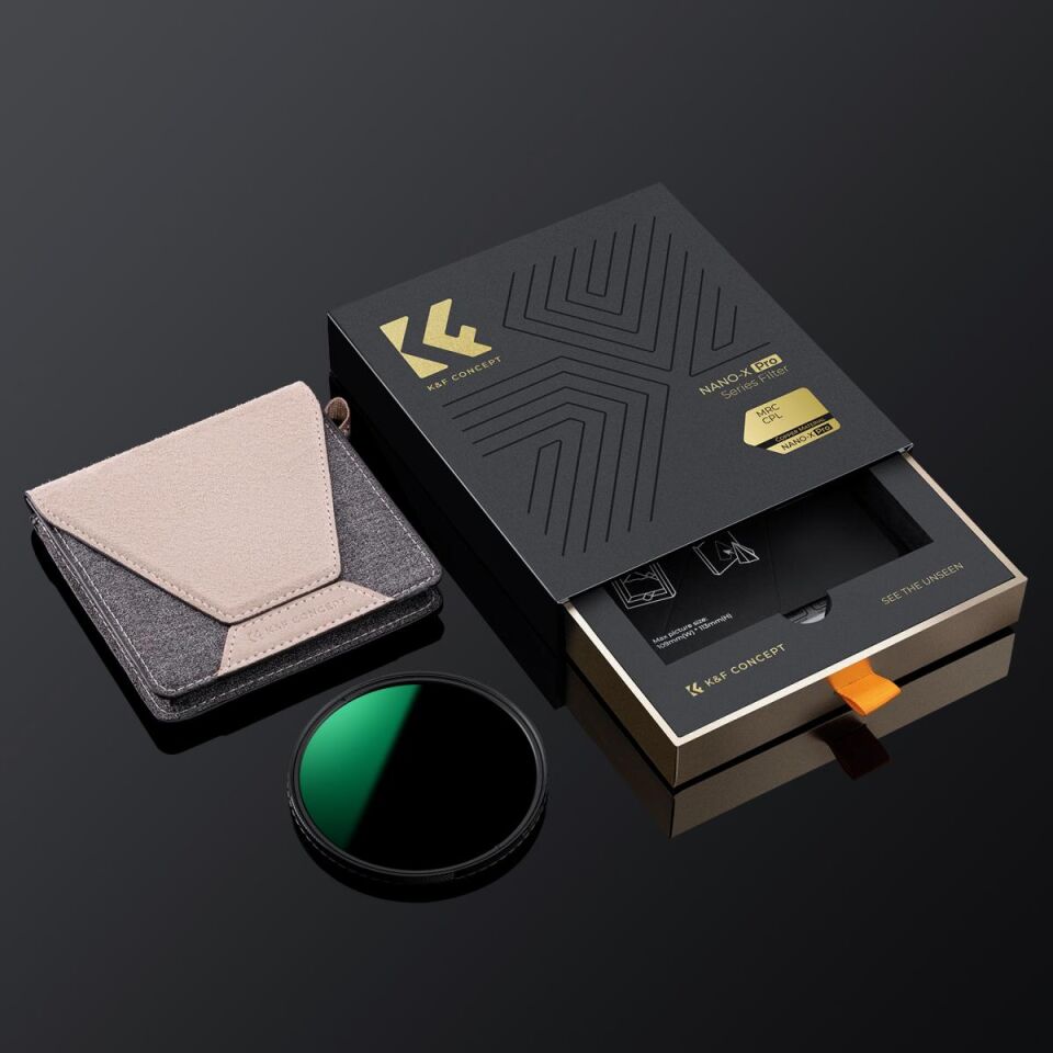 K&F CONCEPT 82mm Nano-X Pro CPL Filtre - Süper Slim / 36 Katmanlı