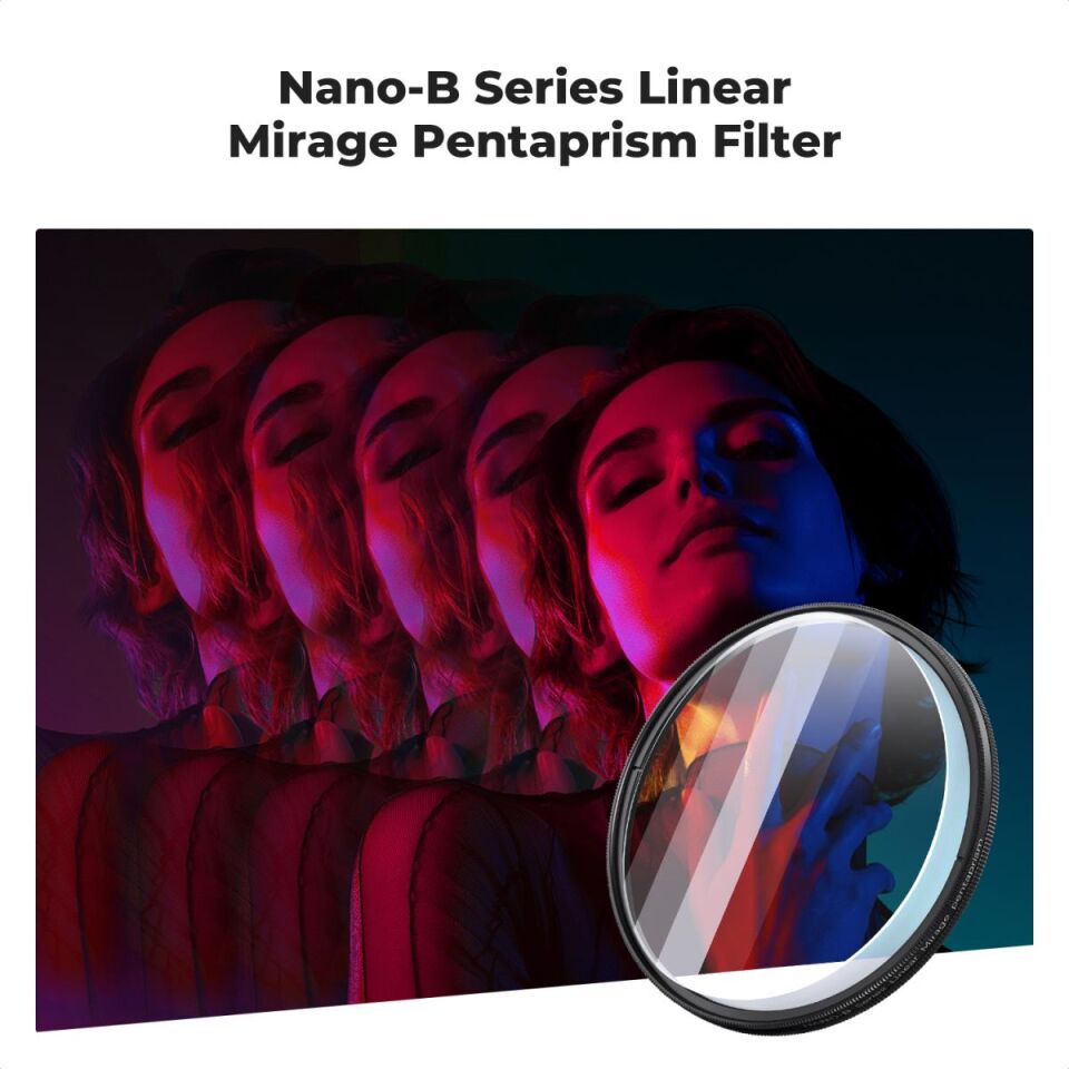 K&F CONCEPT 82mm Tek Taraflı Linear Pentaprism Efekt Filtresi