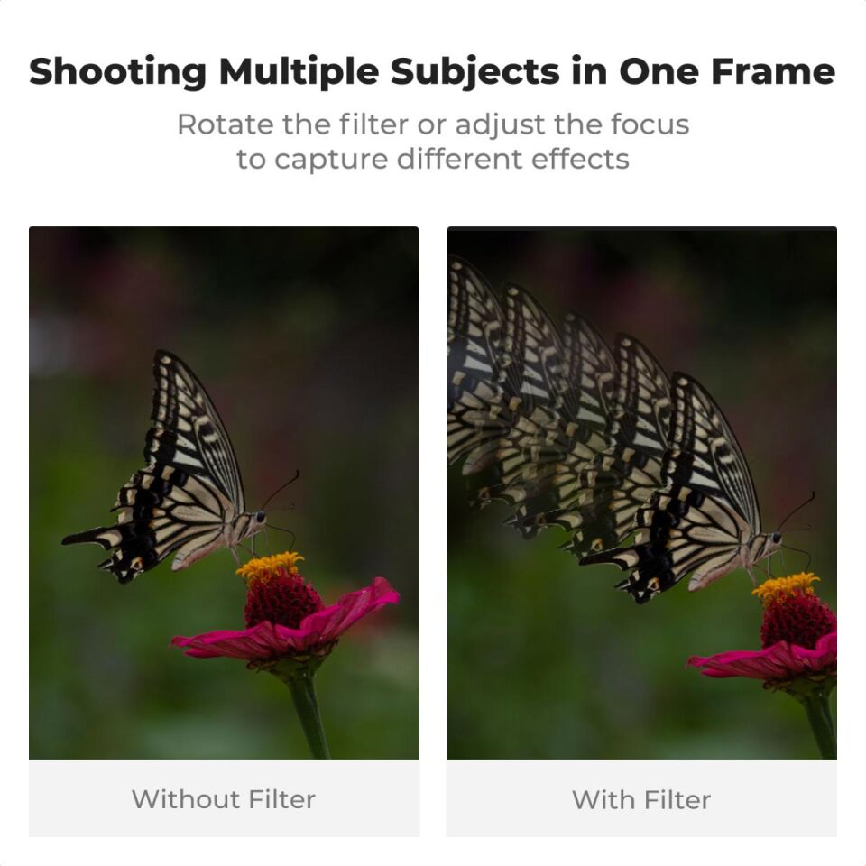 K&F CONCEPT 82mm Tek Taraflı Linear Pentaprism Efekt Filtresi