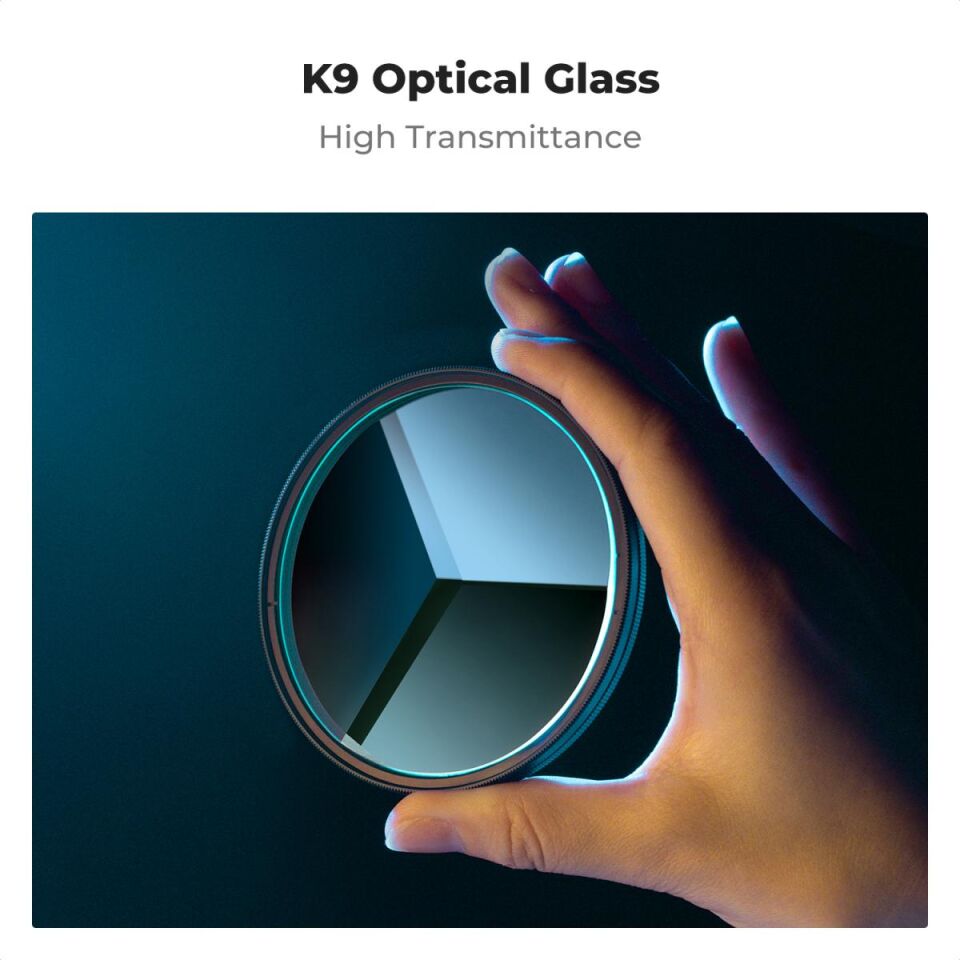 K&F CONCEPT 82mm Kaleidoscope Üçgen Prizma Filtre / Nano Serisi Optik