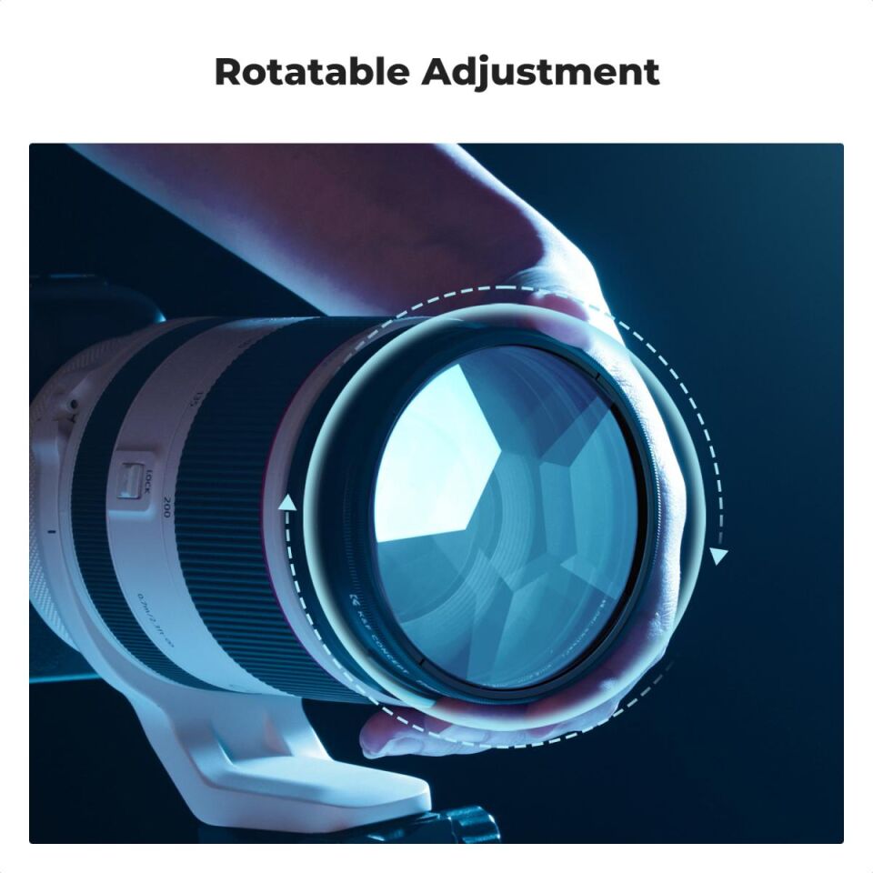 K&F CONCEPT 82mm Kaleidoscope Altıgen Prizma Efekt Filtre / Nano Serisi Optik