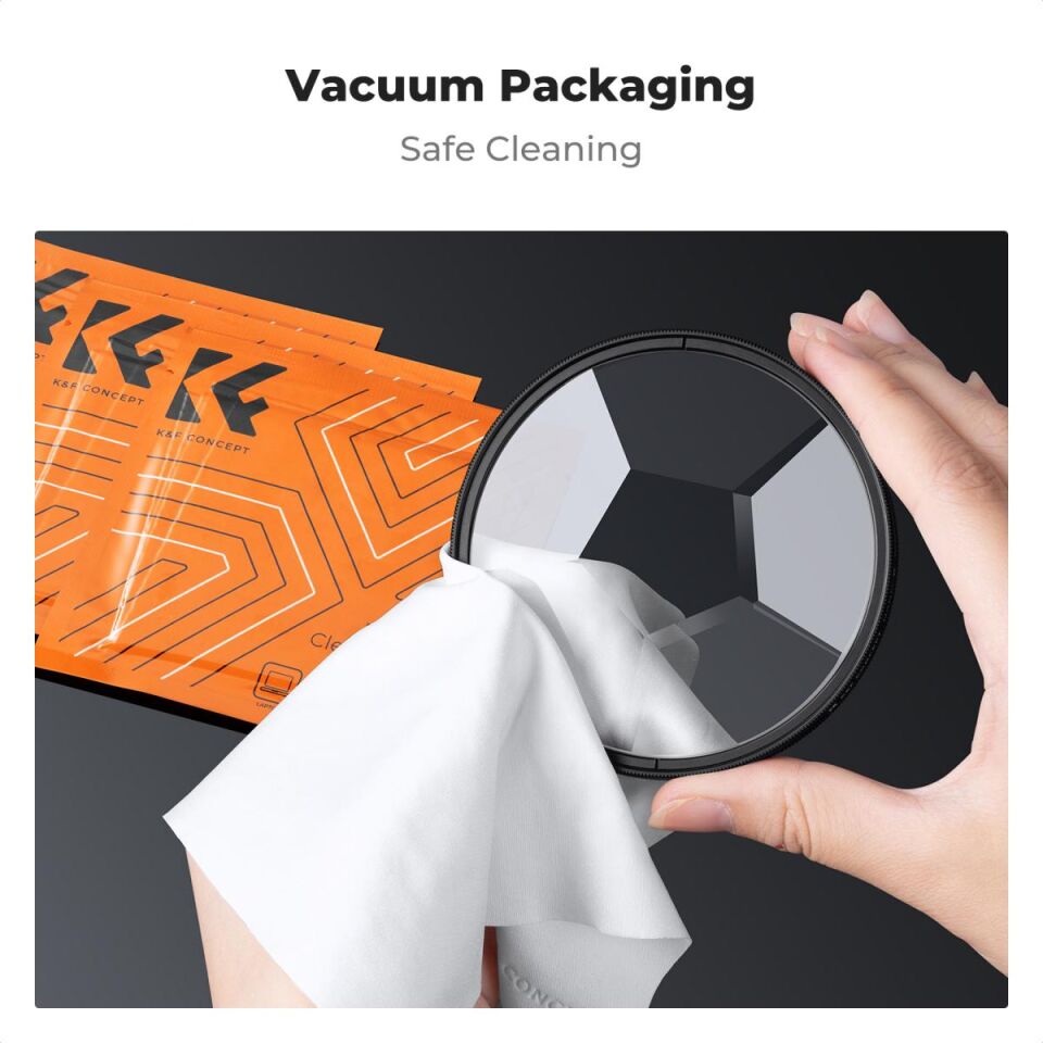 K&F CONCEPT 82mm Kaleidoscope Altıgen Prizma Efekt Filtre / Nano Serisi Optik