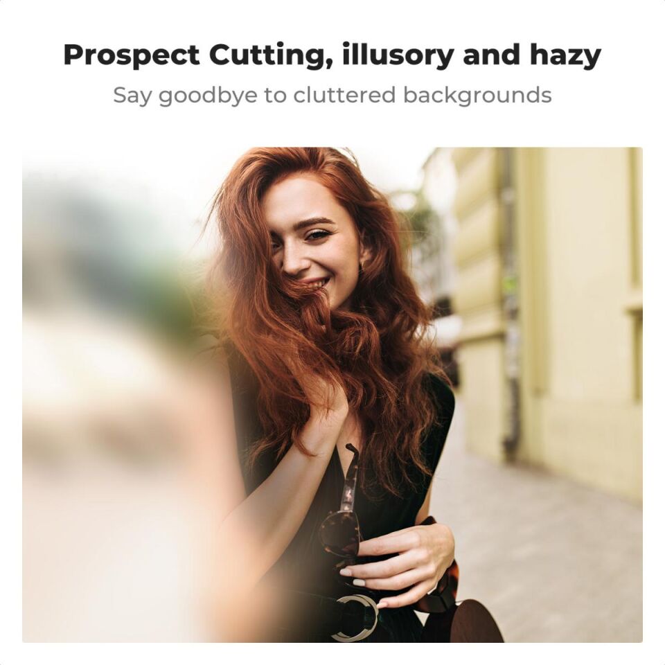 K&F CONCEPT 100mm Bölünmüş Dioptri Filtresi /Optik Cam Prizma Özel Efektli