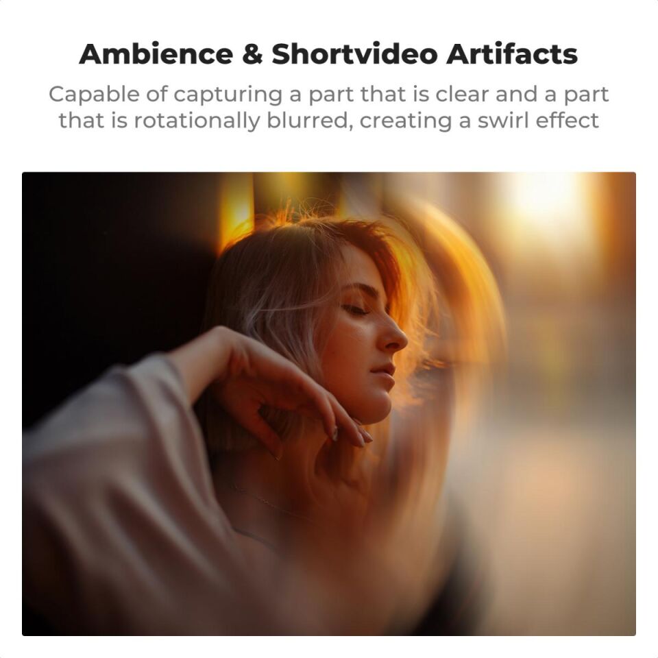 K&F CONCEPT 100mm Portatif Spiral Prism Special Effect Filtre