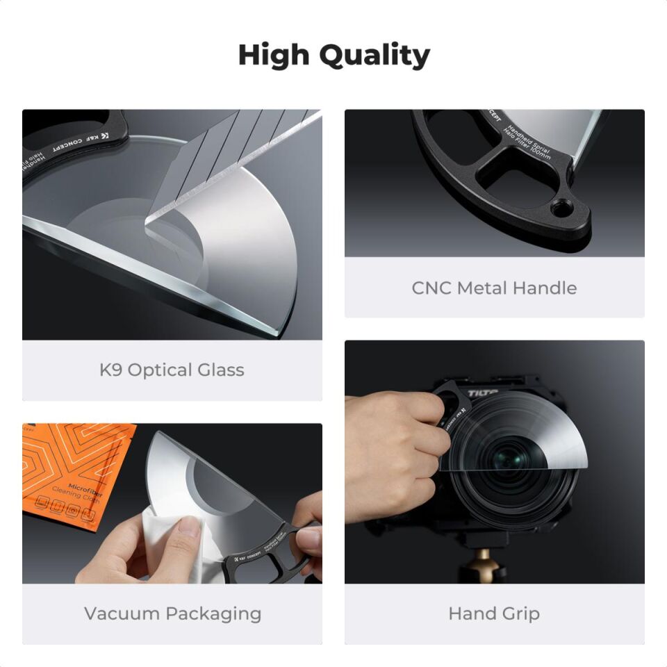 K&F CONCEPT 100mm Portatif Spiral Prism Special Effect Filtre