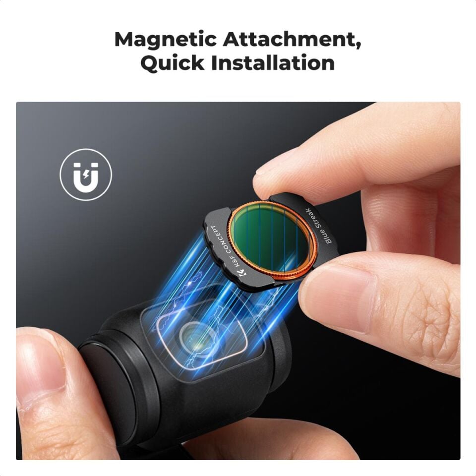 K&F CONCEPT Magnetic 4'lü Efekt Filtre Seti ( DJI Osmo Pocket 3 combo Uyumlu )