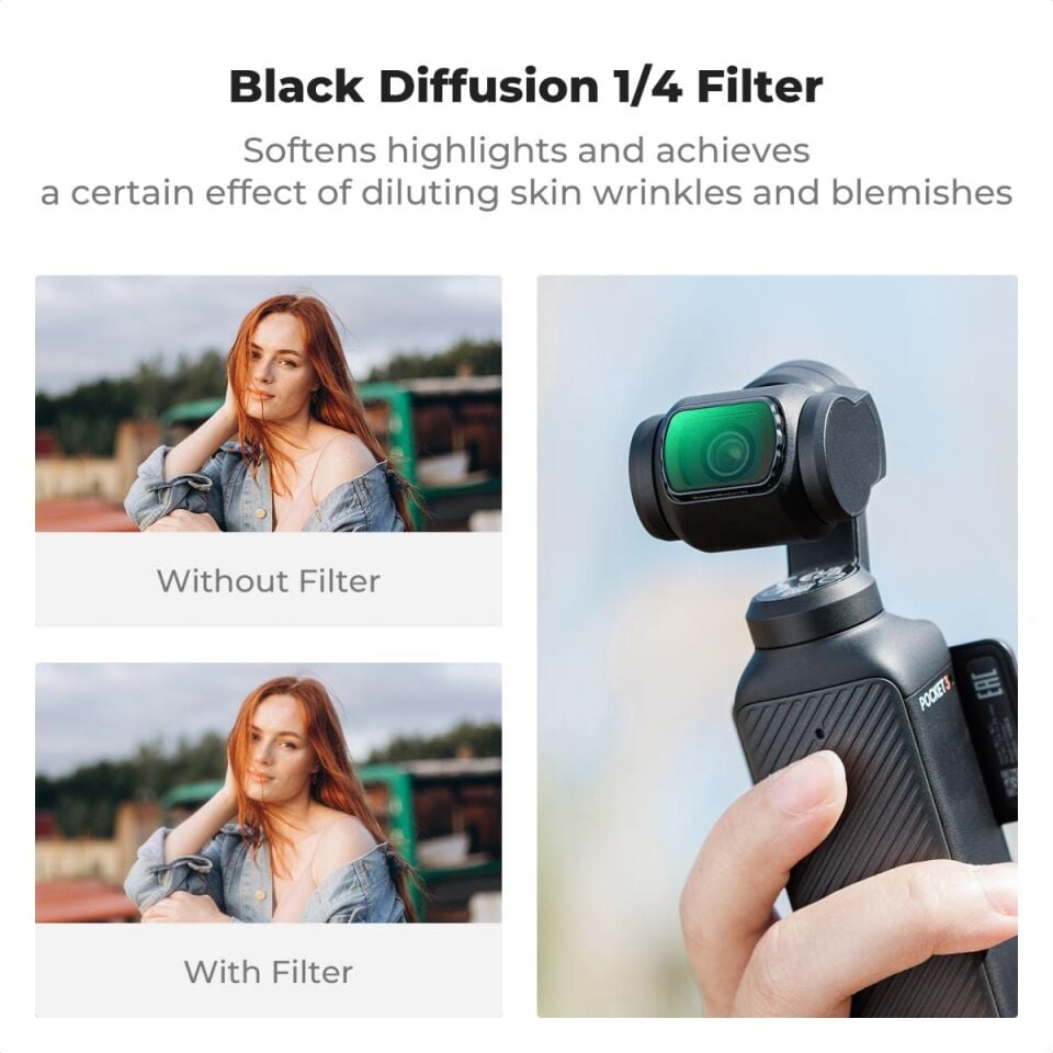 K&F CONCEPT Magnetic 4'lü Efekt Filtre Seti ( DJI Osmo Pocket 3 combo Uyumlu )