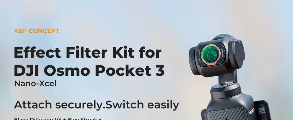 K&F CONCEPT Magnetic 4'lü Efekt Filtre Seti ( DJI Osmo Pocket 3 combo Uyumlu )