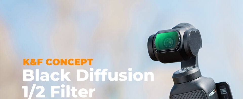 K&F CONCEPT Magnetic Black Mist 1/2 Filter ( DJI Osmo Pocket 3 combo Uyumlu )