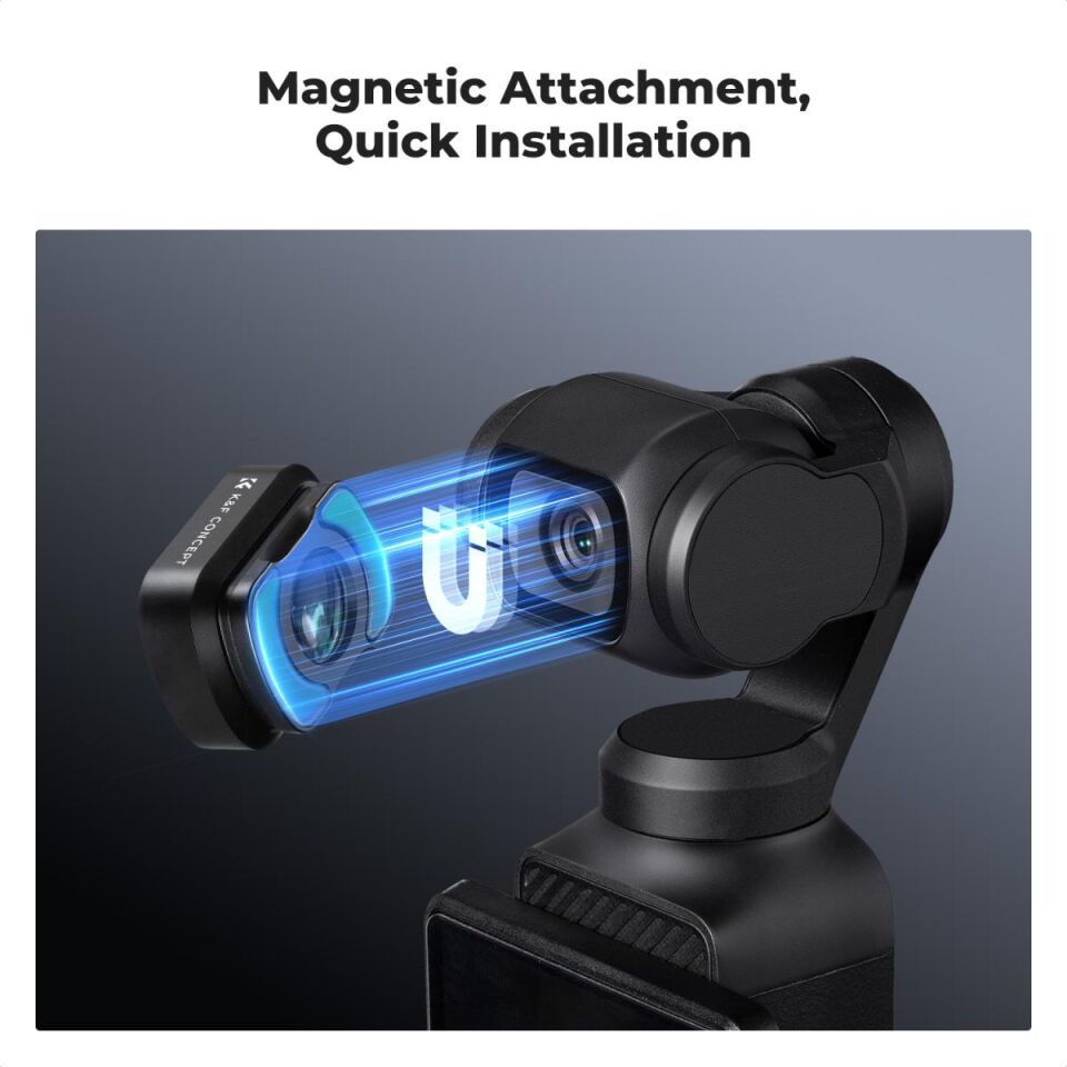K&F CONCEPT Magnetic 10X Makro Lens ( DJI Osmo Pocket 3 combo Uyumlu )