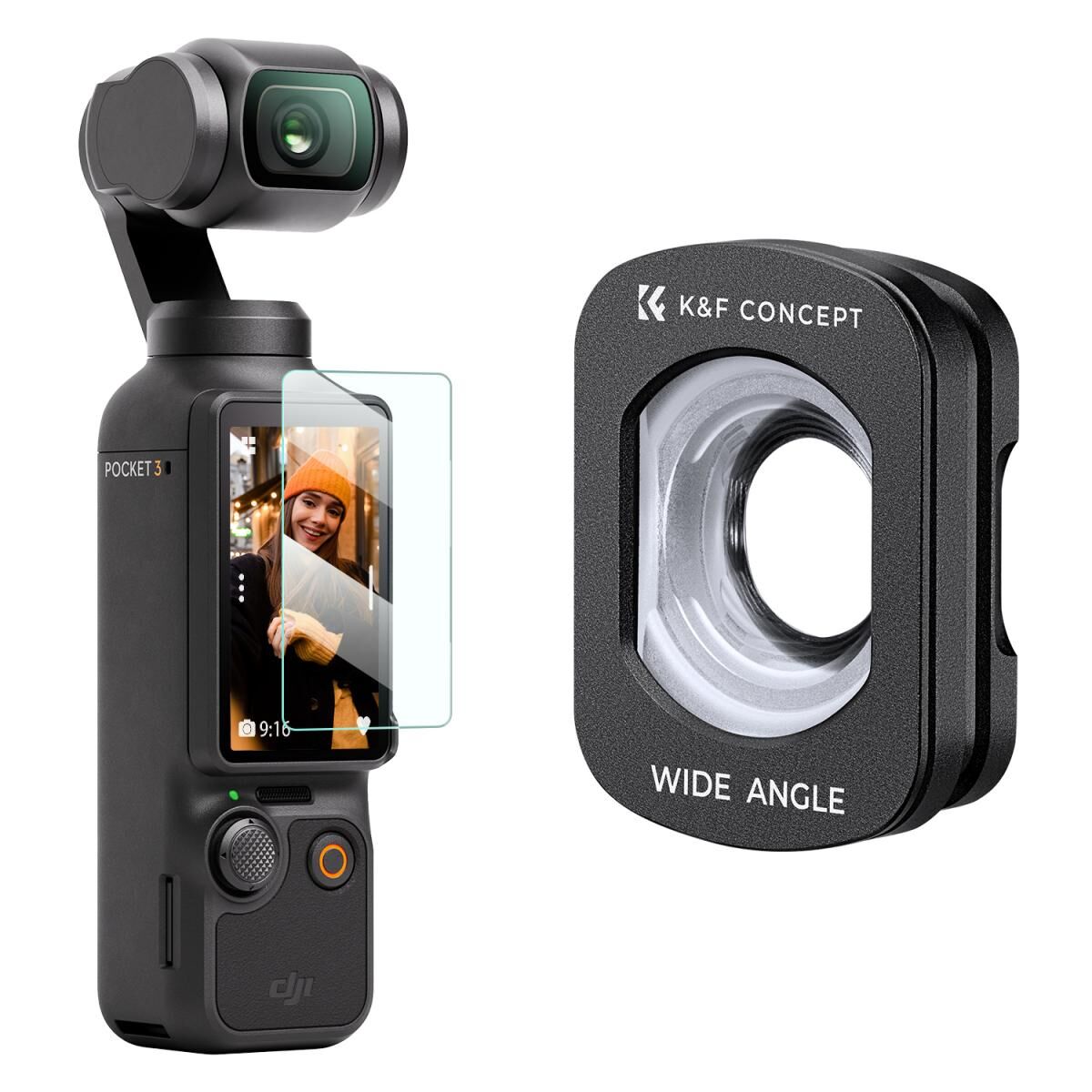 K&F CONCEPT Magnetic Geniş Açı Filtresi ( DJI Osmo Pocket 3 combo Uyumlu )