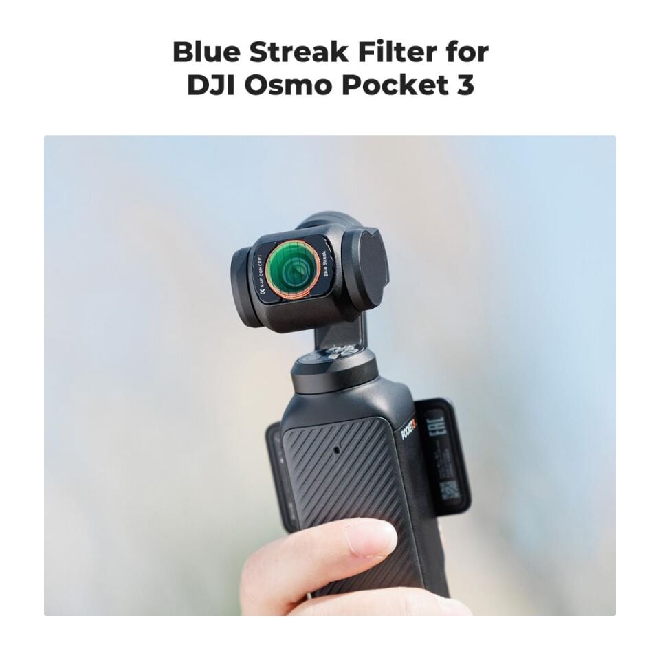 K&F CONCEPT Magnetic Blue Streak Filter ( DJI Osmo Pocket 3 combo Uyumlu )