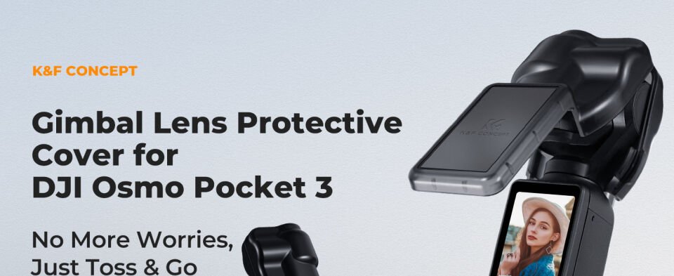 K&F CONCEPT Gimbal Kılıfı Kamera Lens Koruyucu Kapak ( DJI Osmo Pocket 3 Combo uyumlu )