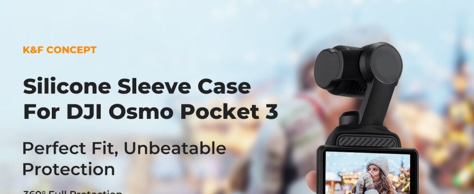 K&F CONCEPT Silikon Ekran Koruyucu SET ( DJI Osmo Pocket 3 Combo Uyumlu )