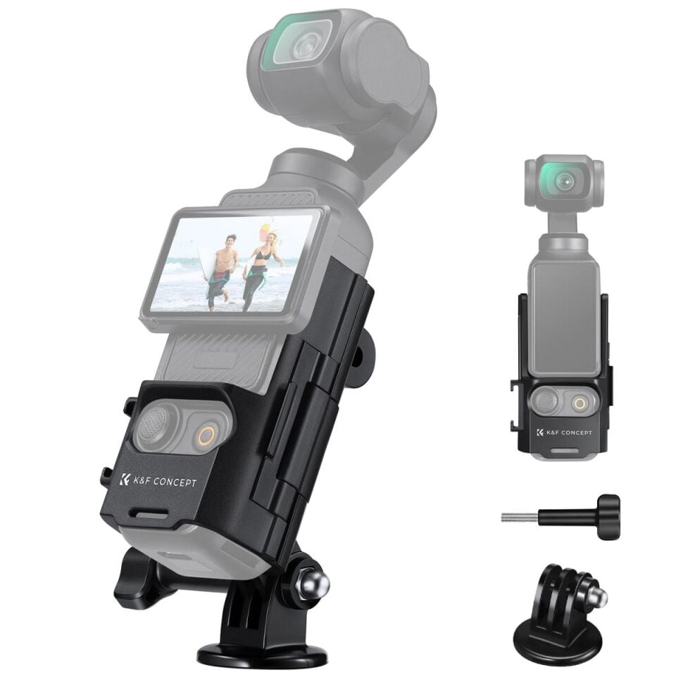 K&F CONCEPT DJI Osmo Pocket 3 uyumlu Expan İstasyonu / 1/4'' vida deliği