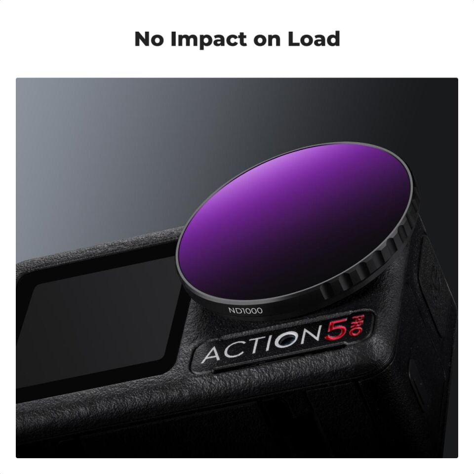 K&F CONCEPT CPL ND8 ND16 ND32 ND64 ND1000 ( DJI Osmo Action 3/4/5 Pro uyumlu )