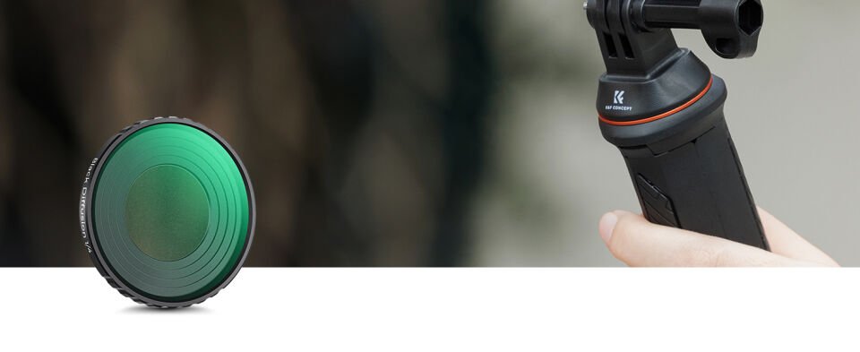 K&F CONCEPT Black Diffusion 1/4 Filter ( DJI Osmo Action 4/5 Pro uyumlu )