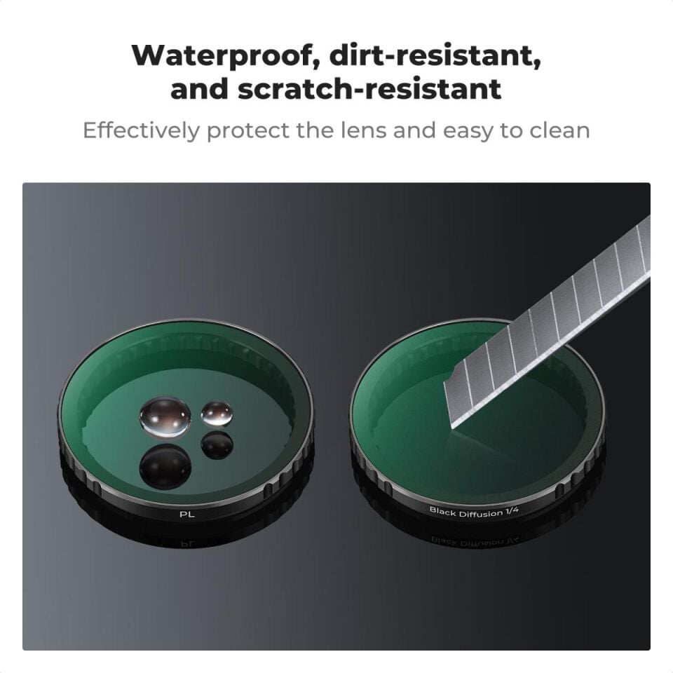 K&F CONCEPT ND2-32 & CPL & Black Mist 1/4 Filter Kit ( DJI Osmo Action 3/4/5 Pro uyumlu )