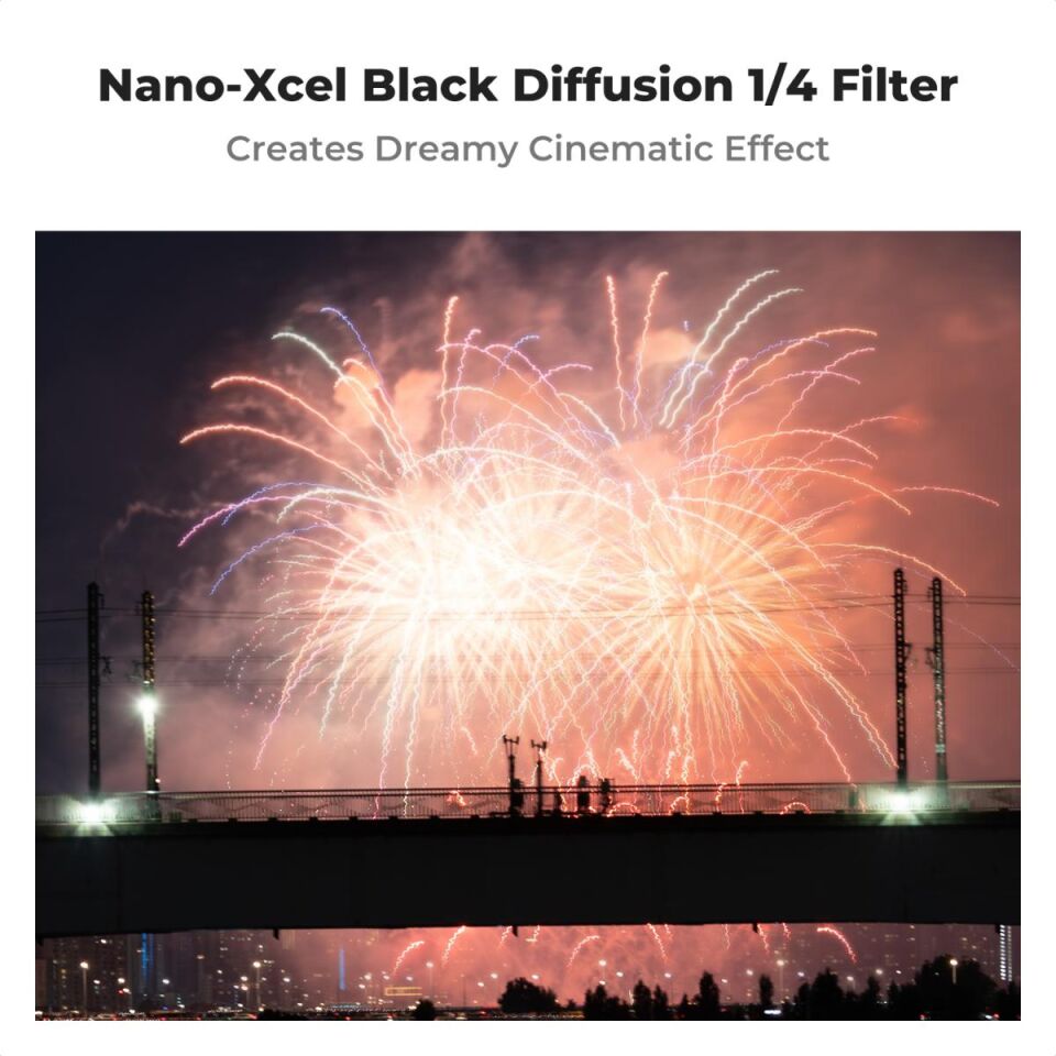 K&F CONCEPT 82mm Black Mist 1/4 Nano-X Serisi / Ultra Şeffaf -Anti Reflekte