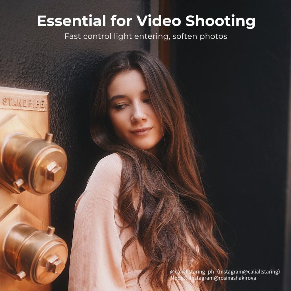 K&F CONCEPT 82mm Black Mist 1/4 + ND2-400 Nano-X Serisi Filtre ( Değişken - Varıable )