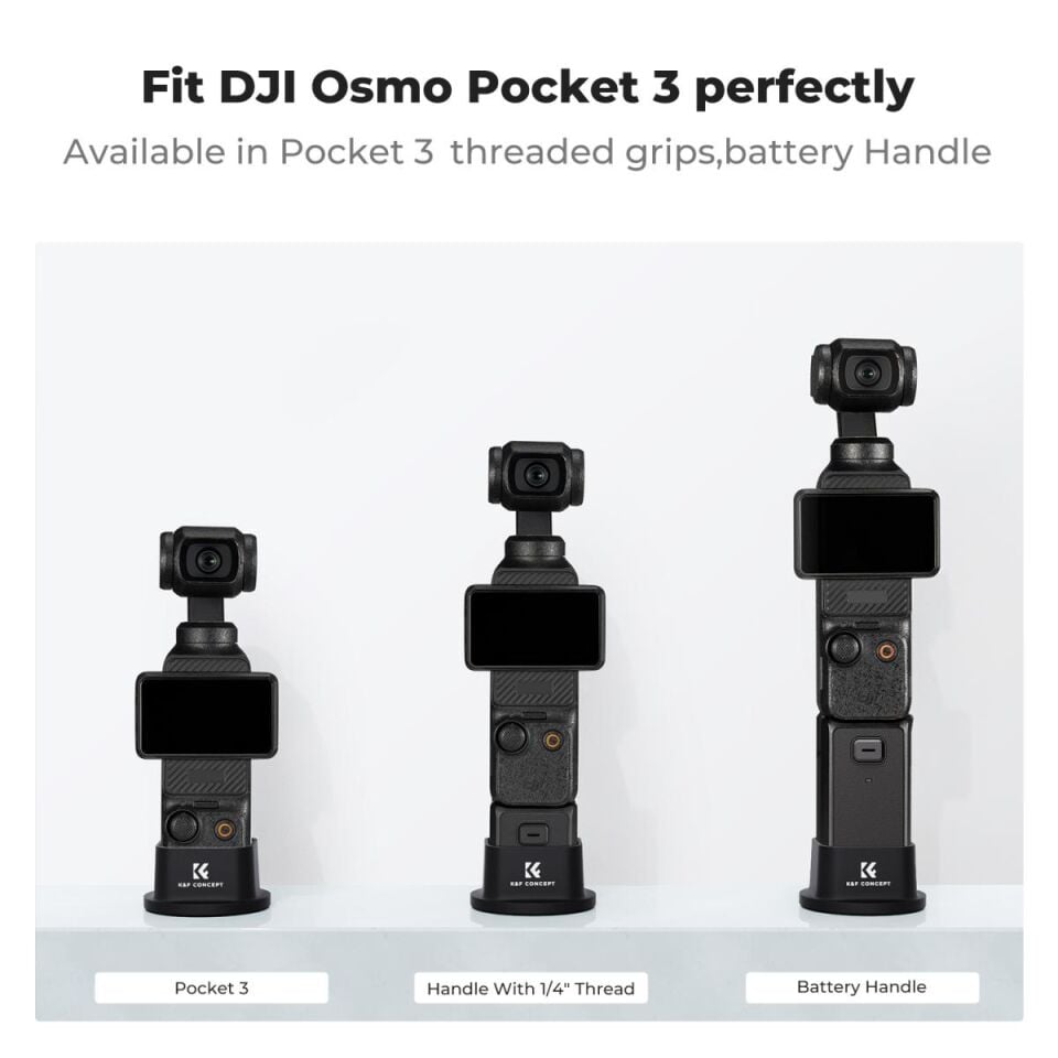 K&F CONCEPT DJI Osmo Pocket 3 uyumlu Silikon Masa üstü kaymaz STAND