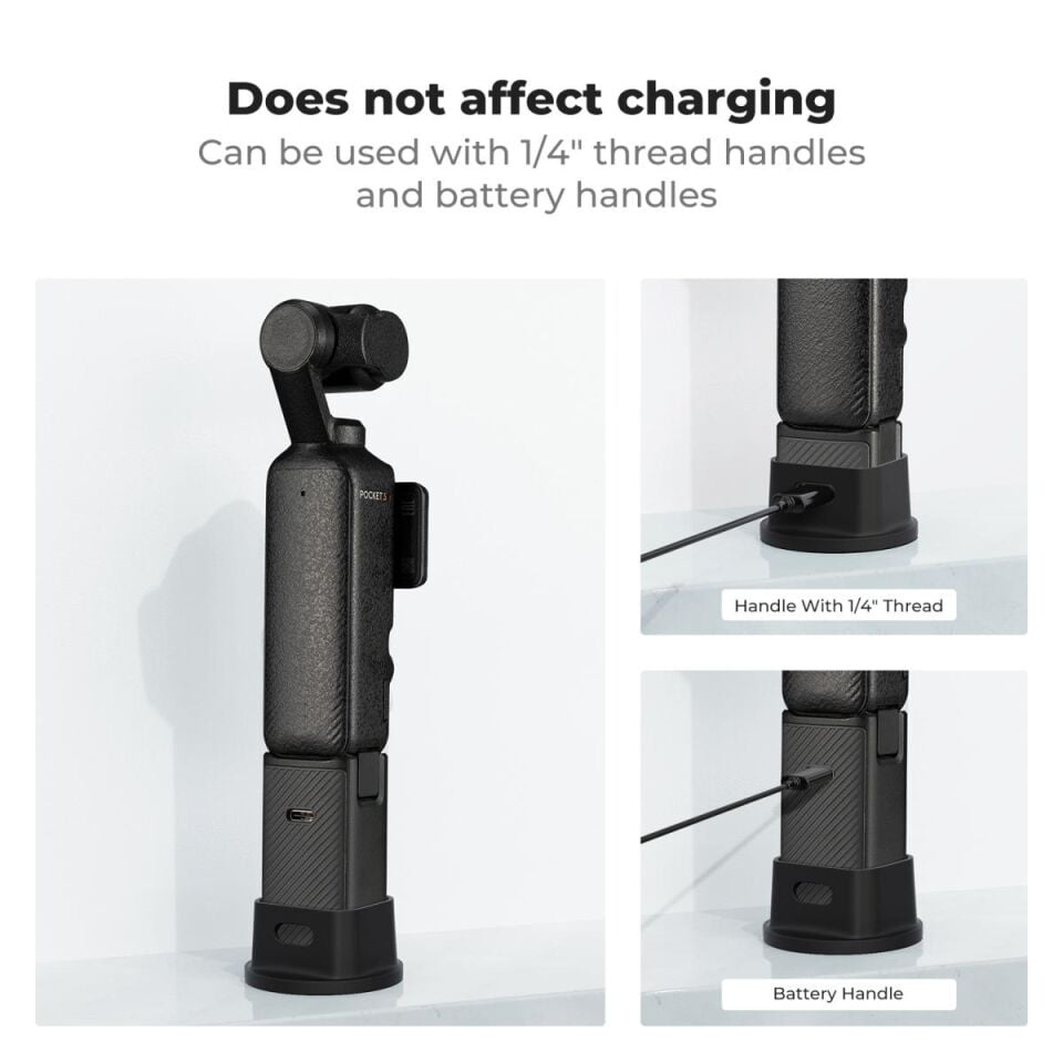 K&F CONCEPT DJI Osmo Pocket 3 uyumlu Silikon Masa üstü kaymaz STAND