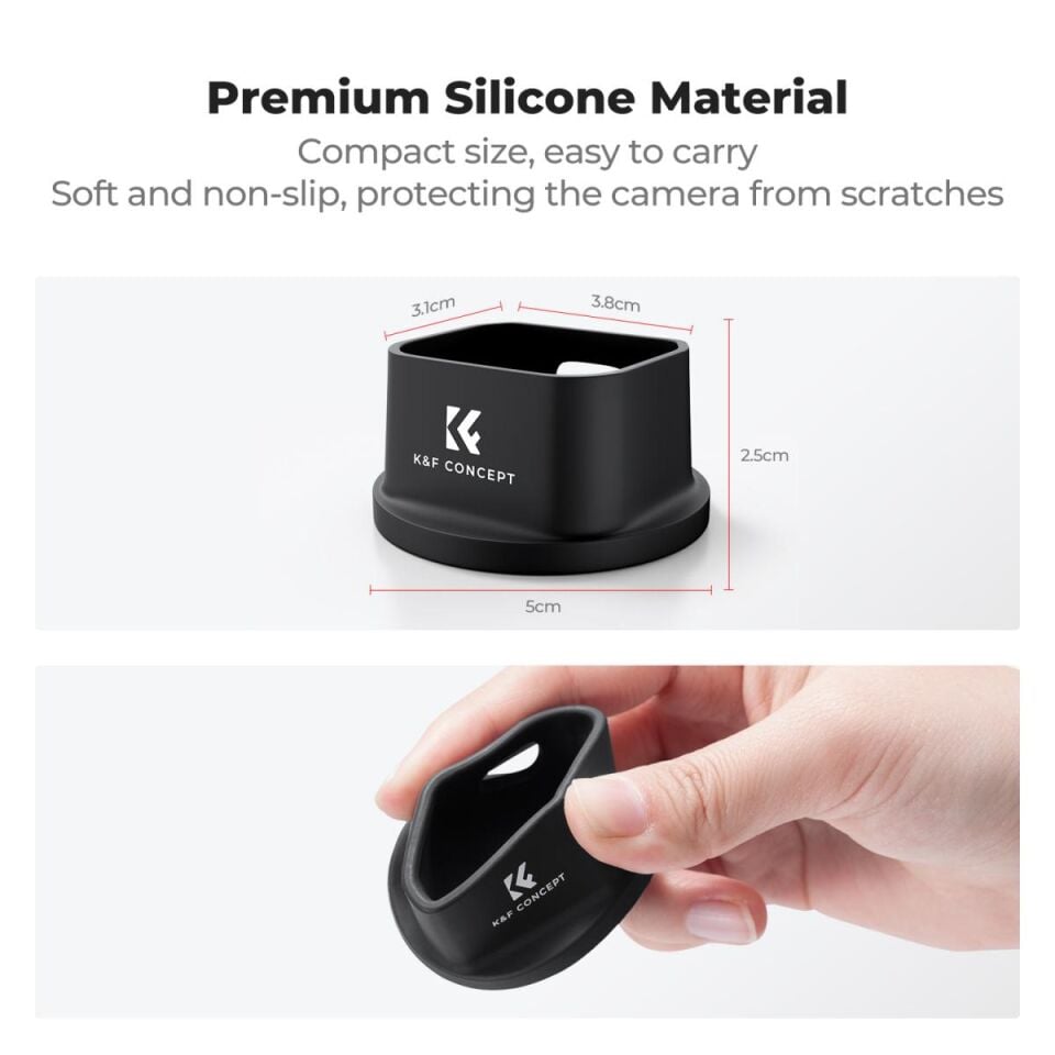 K&F CONCEPT DJI Osmo Pocket 3 uyumlu Silikon Masa üstü kaymaz STAND