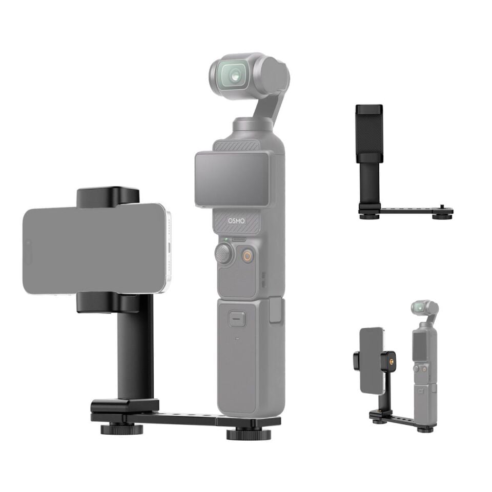 K&F CONCEPT DJI Osmo Pocket 3 uyumlu Telefon tutucu stand SETİ