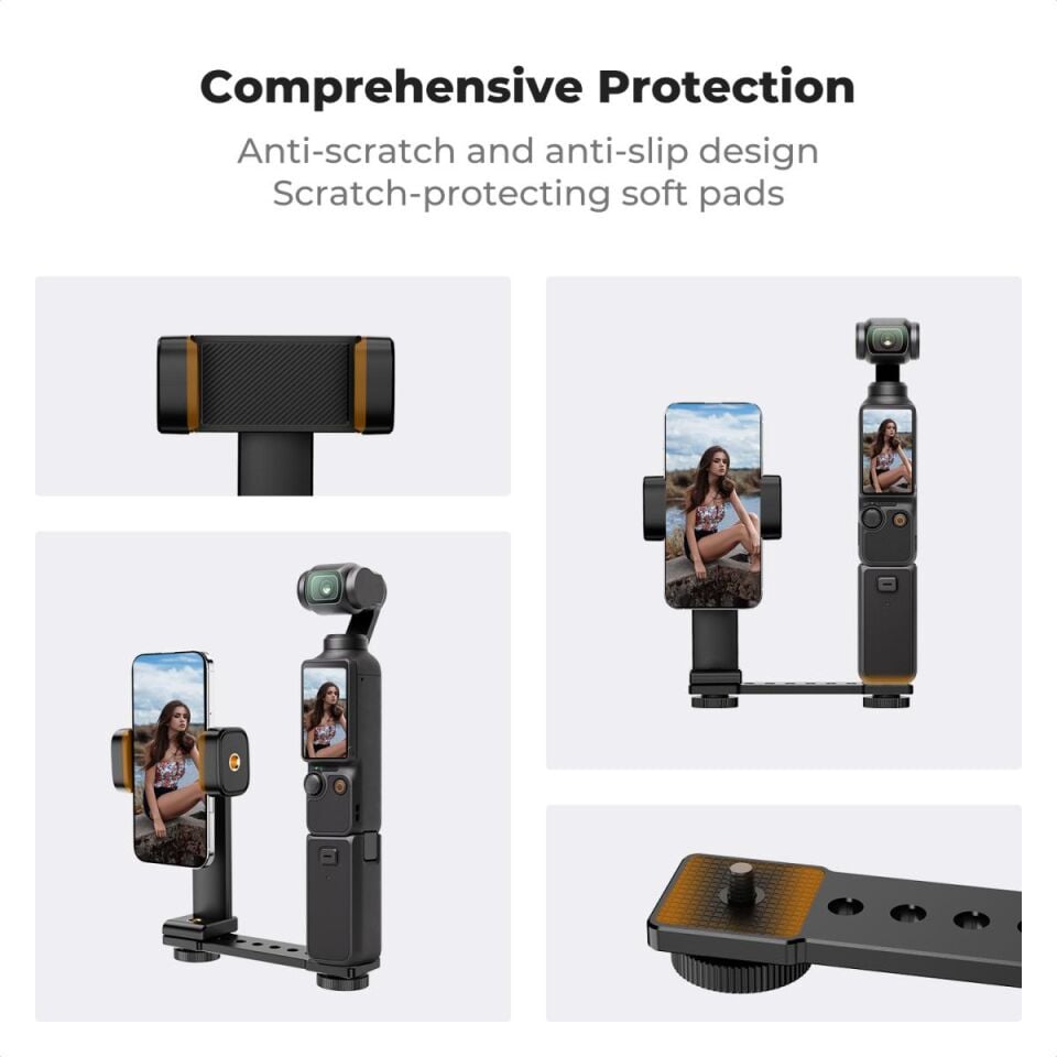 K&F CONCEPT DJI Osmo Pocket 3 uyumlu Telefon tutucu stand SETİ