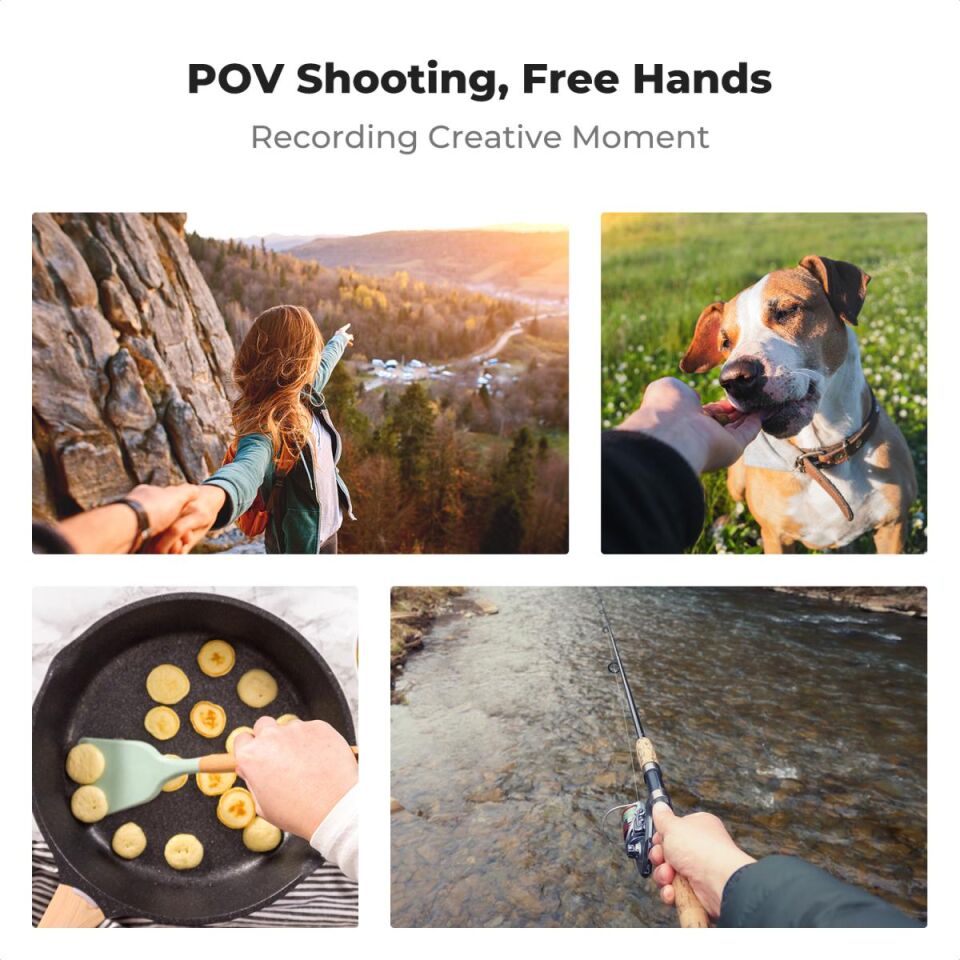 K&F CONCEPT Aksiyon Kamera Sırt çantası Montaj Aparatı / Gopro / Osmo / İnsta