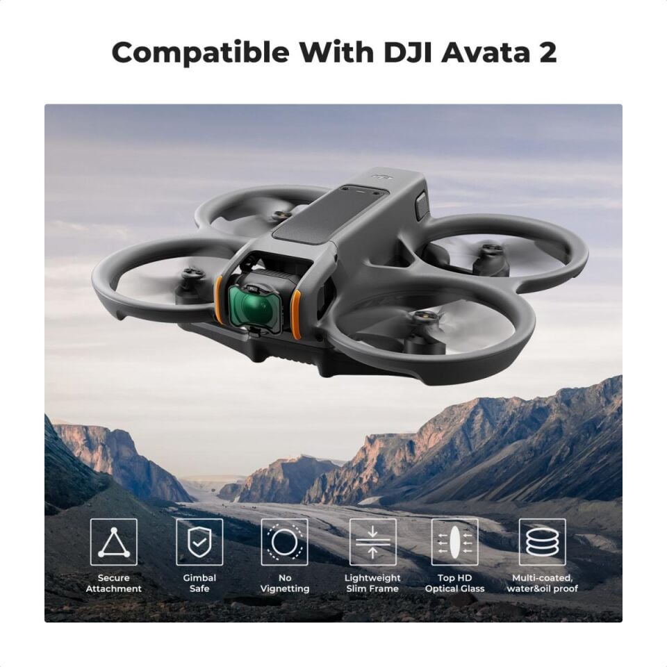 K&F CONCEPT Polarize Filtre ( PL ) DJI Avata 2 Uyumlu