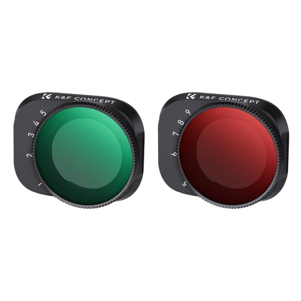 K&F CONCEPT Dji Mini 3 Pro Ve Mini 3 İçin Değişken Nd Filtre Seti (ND2-ND32 + ND32-ND512 Uyumlu