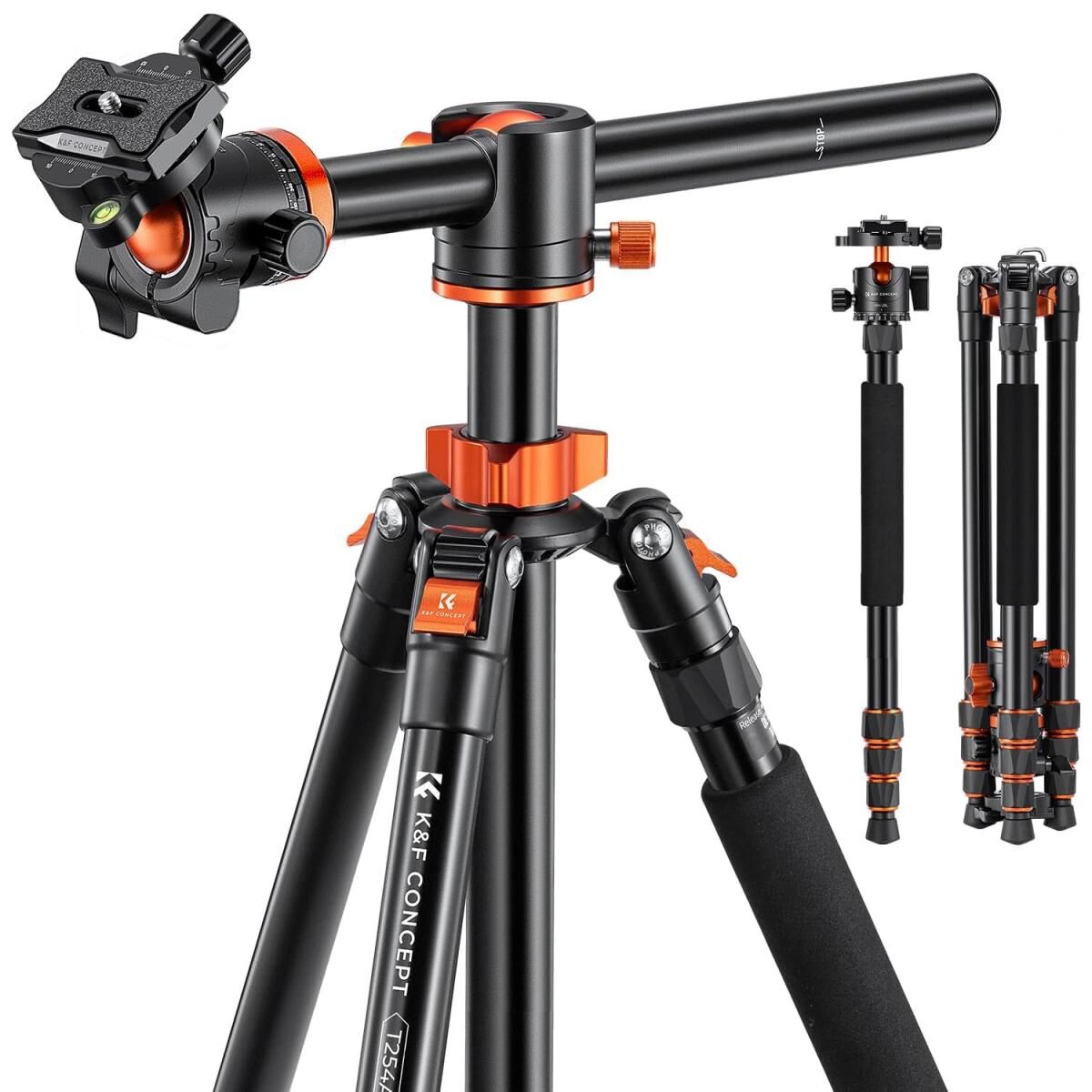 K&F CONCEPT Profosyenel Alüminyum Tripot - T254A4