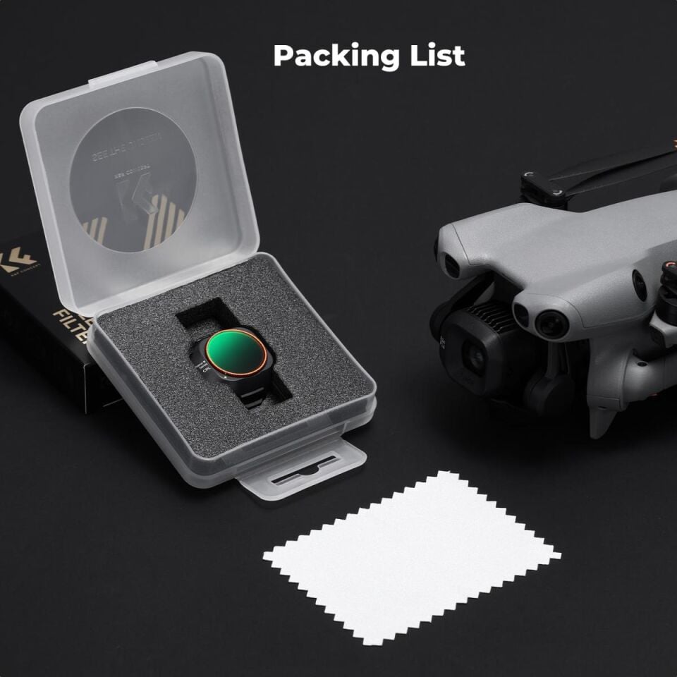 K&F CONCEPT DJI Mini 5 PRO uyumlu CPL Filtre - 28 katmanlı HD Optik