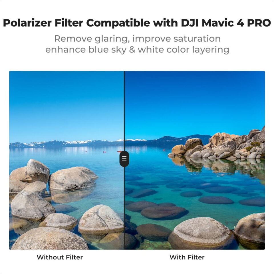 K&F CONCEPT DJI Mavic 4 uyumlu Filtre Seti ( CPL + ND8 + ND16 ) Çok katmanlı HD Alüminyum çerceve