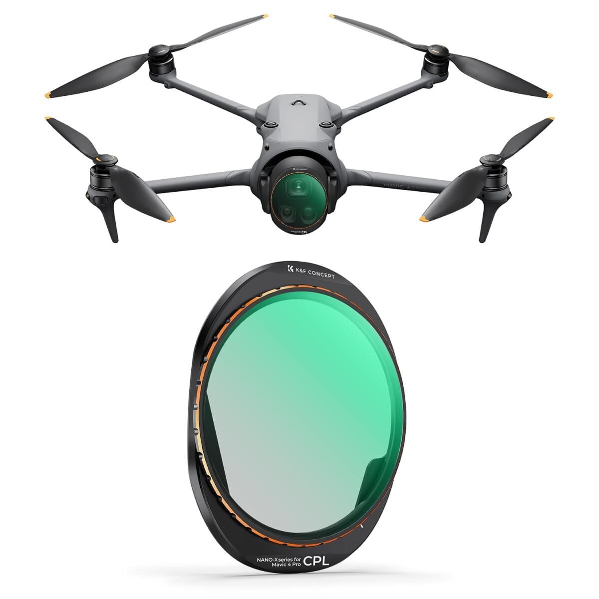 K&F CONCEPT DJI Mavic 4 Pro Uyumlu CPL Filtre - Çok katmanlı HD Optik